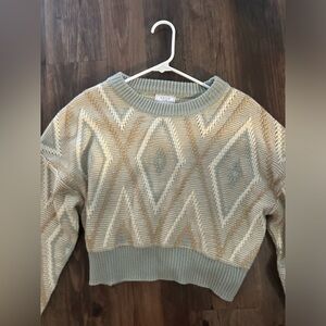 SAGE the Label - size small chevron cropped sweater